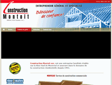 Tablet Screenshot of constructionmontoit.com
